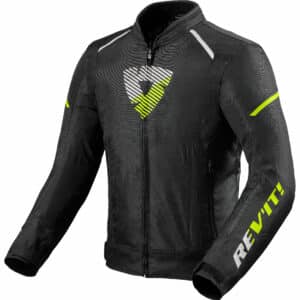 REV'IT! Sprint H2O Textiljacke schwarz/neon-gelb XL Herren