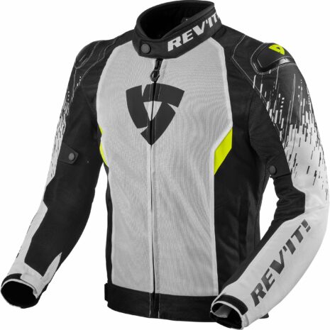 REV'IT! Quantum 2 Air Textiljacke weiß/schwarz 3XL