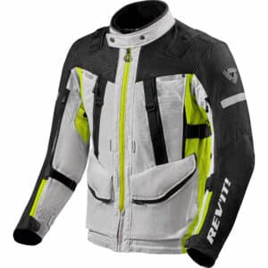 REV'IT! Sand 4 H2O Textiljacke silber/neon-gelb M Herren