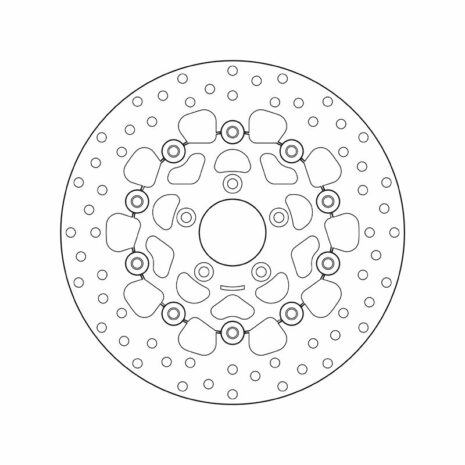 Brembo Bremsscheibe Oro schwimmend 78B40891  292/56/82