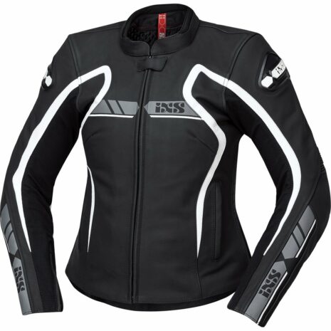 IXS RS-600 1.0 LD Sport Damen Lederjacke schwarz/grau/weiß 40 Damen