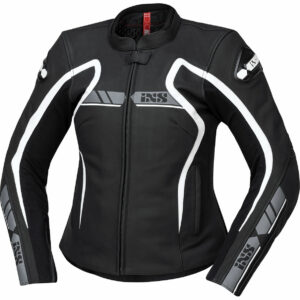 IXS RS-600 1.0 LD Sport Damen Lederjacke schwarz/grau/weiß 46 Damen