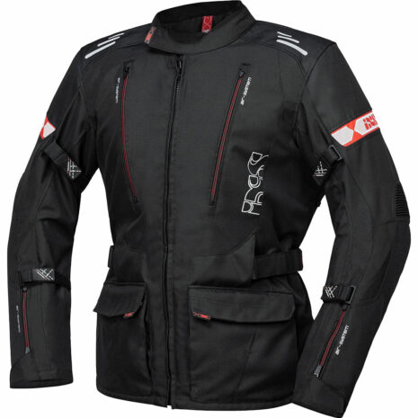 IXS Lorin-ST Textiljacke schwarz/rot XL Herren