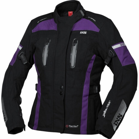 IXS Pacora-ST Damen Textiljacke schwarz/violett M Damen