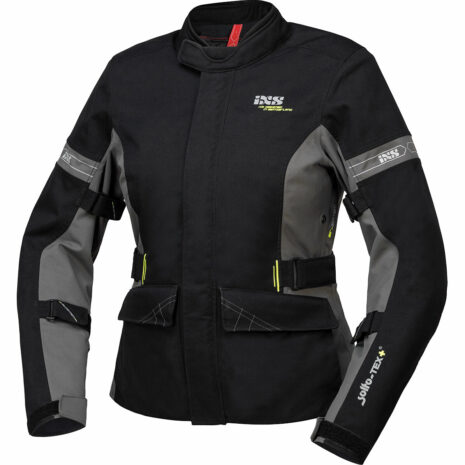 IXS Laminat-ST-Plus Damen Textiljacke schwarz/grau XXL Damen