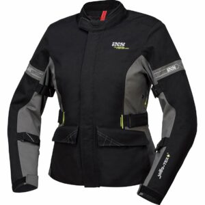 IXS Laminat-ST-Plus Damen Textiljacke schwarz/grau 3XL Damen