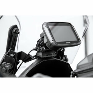 SW-MOTECH QUICK-LOCK Navi-Halter an Cockpit für Kawasaki