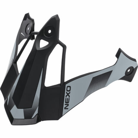 Nexo Schirm MX-Line Fiberglas Endurohelm schwarz/weiß