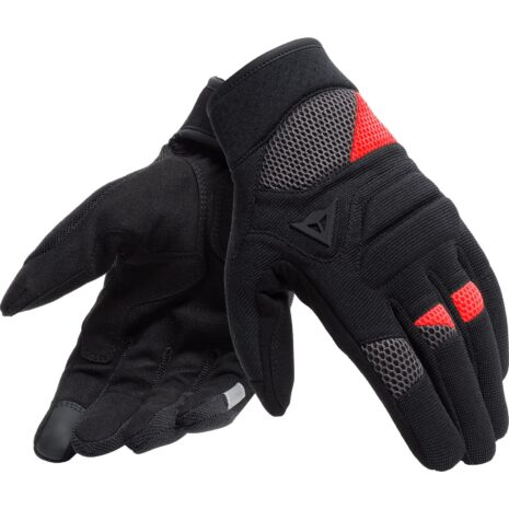 Dainese Fogal Textilhandschuh kurz schwarz/rot XXL