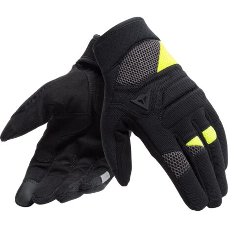 Dainese Fogal Textilhandschuh kurz schwarz/neongelb S