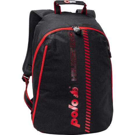 QBag Helmrucksack schwarz/rot 16-22 Liter Stauraum