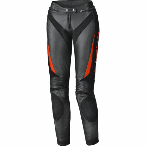 Held Lane II Damen Lederhose schwarz/neonrot 38 Damen