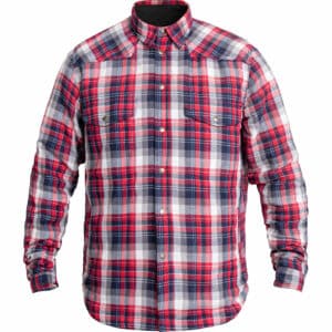 John Doe Motoshirt Hemd rot/blau/weiß M Herren