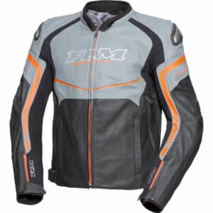 FLM Laguna Seca Lederkombijacke schwarz/orange 50 Herren