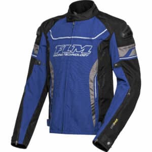 FLM Octane Textiljacke schwarz/blau/grau XL Herren