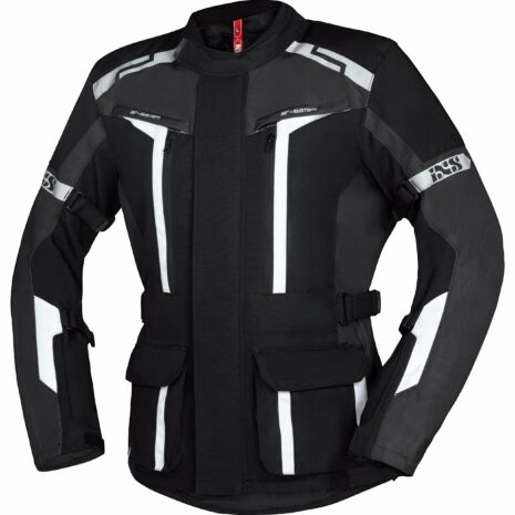 IXS Evans-ST 2.0 Tour Textiljacke schwarz/grau/weiß 5XL Herren