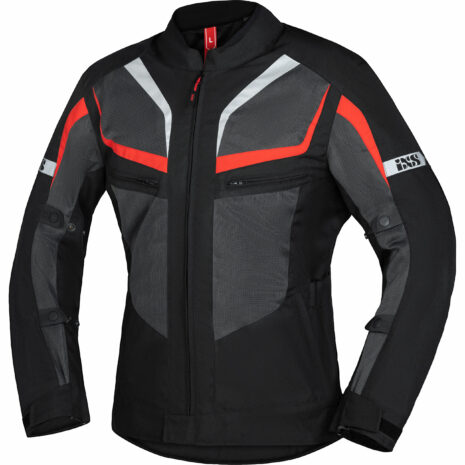 IXS Gerona-Air 1.0 Tour Textiljacke schwarz/grau/rot L Herren