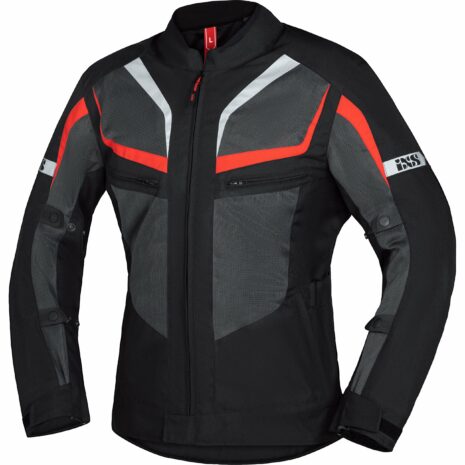 IXS Gerona-Air 1.0 Tour Textiljacke schwarz/grau/rot 9XL Herren