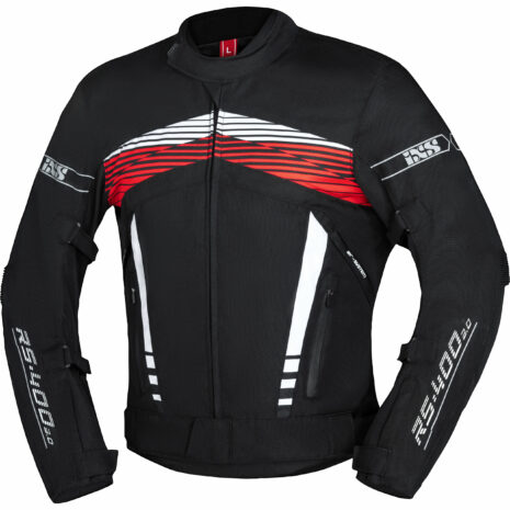 IXS Sport Textiljacke RS-400-ST 3.0 schwarz/weiß/rot XXL Herren