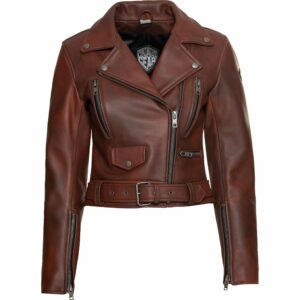 Spirit Motors Bad Bonnie Damen Lederjacke rot L Damen