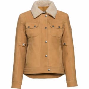 Spirit Motors Brave Ebony Damen Lederjacke beige M Damen