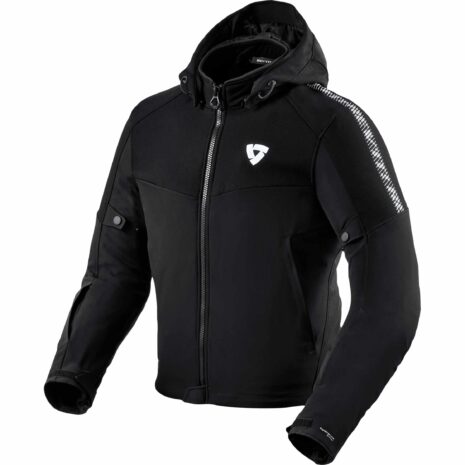 REV'IT! Proxy H2O Textiljacke schwarz/weiß XL Herren