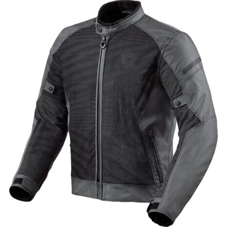 REV'IT! Torque 2 H2O Textiljacke schwarz/grau M Herren