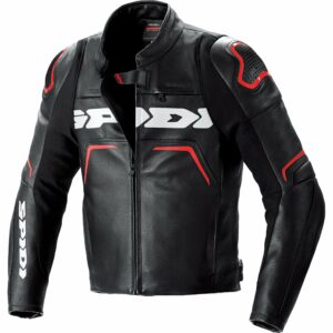 SPIDI Evorider 2 Lederjacke schwarz/rot 52 Herren