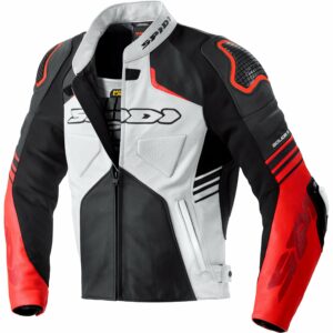 SPIDI Bolide Lederkombijacke schwarz/rot/weiß 54 Herren