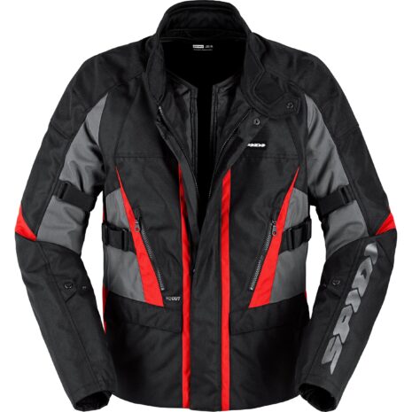 SPIDI Street Evo H2Out Textiljacke schwarz/rot XL Herren