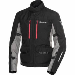 Pharao Skeen WP Textiljacke schwarz/grau/rot L Herren