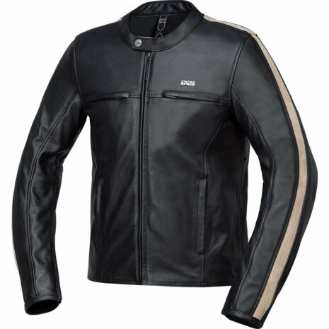 IXS Stripe Classic LD Lederjacke schwarz 50 Herren