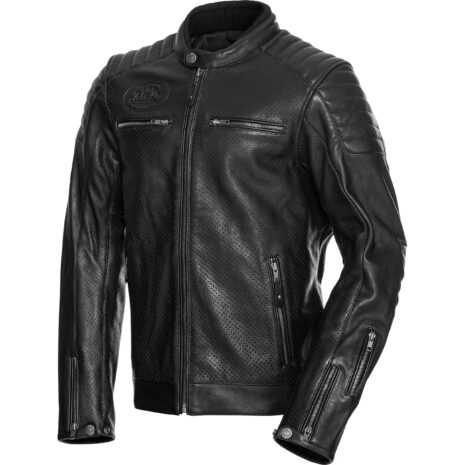 John Doe Storm Lederjacke schwarz L Herren