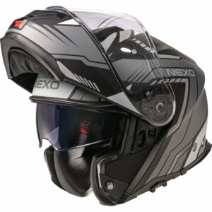 Nexo Klapphelm Comfort II silber/weiß dekor #22 S