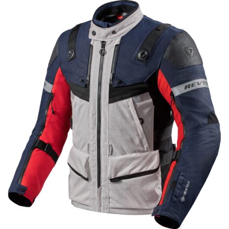 REV'IT! Defender 3 GTX Textiljacke rot/blau S Herren