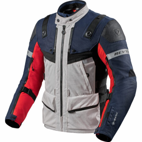 REV'IT! Defender 3 GTX Textiljacke rot/blau XXL Herren