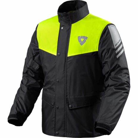 REV'IT! Nitric 3 H2O Regenjacke schwarz/neongelb L