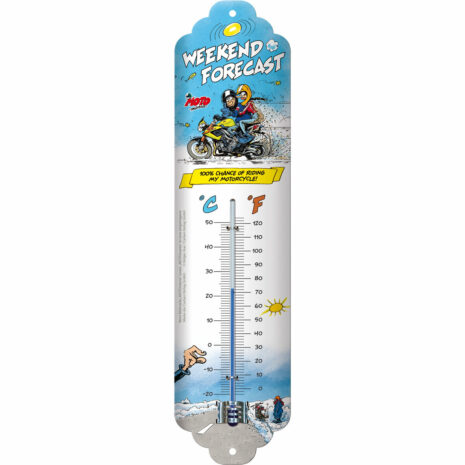 Nostalgic-Art Thermometer MOTOmania - Weekend Forecast