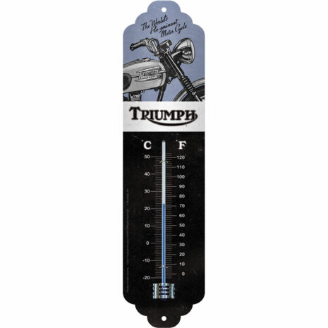 Nostalgic-Art Thermometer Triumph - Motorcycle blue