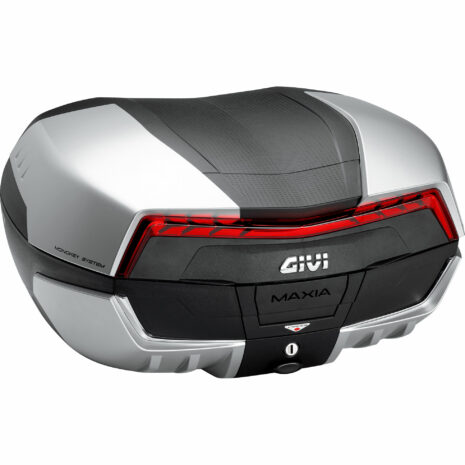 Givi Monokey® Topcase Maxia 5 V58N 58 Liter silber/schwarz/rot